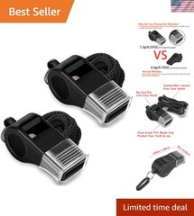 Durable 120dB Sports Whistles with Lanyard – Perfect for Coaches & Referees