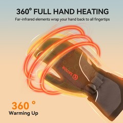 Savior Heat Heated Mittens Battery Gloves Men Womenflexible Crab Finger