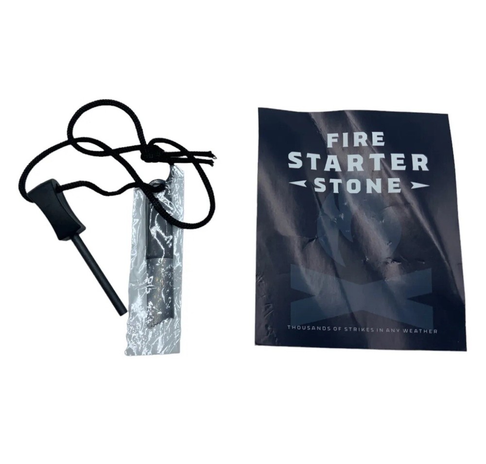 Magnesium Flint Stone Steel Striker Fire Starter Kit Ferro Rod Camping Firesteel