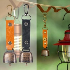 2x Loud Bear Bells Compact Backpacks Pendants for Trikking Survival