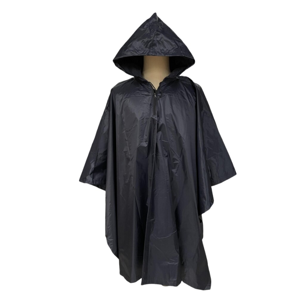 Hooded Rain Poncho Waterproof Raincoat Military Poncho for Outdoor Activities