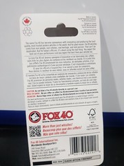 Fox 40 Classic Official Referee Whistle with Finger Grip
