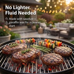 Natural Fire Starter Cubes: Premium Fire Starters Squares – Quick Ignition Od…