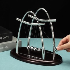 Newton’s Cradle Ball Pendulum Cradle Pendulum 5 Balancing Ball Toy Gravitati…