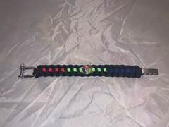 NEW Spartan Craft Paracord Survival Bracelet Black/red/green/blue