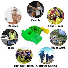 12 Pack Sport Whistles for Coaches, Referees, Officials – Loud Sound
