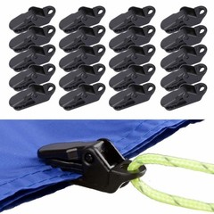 30Pcs Tarp Clips Locking Awning Clamp Snap Hangers Survival Emergency Heavy Duty
