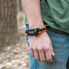 Paracord Survival Bracelets – 2 Pack, Adjustable Size, Loud Whistle, Fire Starte