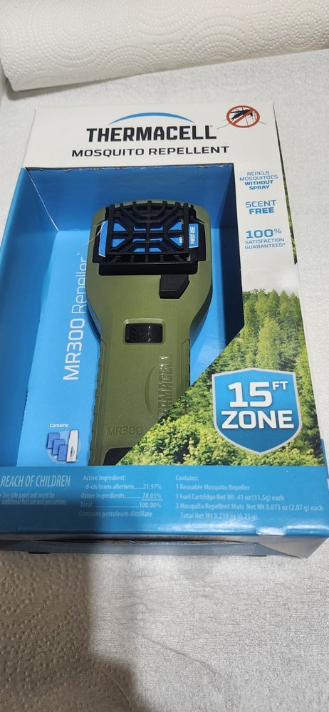 Thermacell Mosquito Repellent MR300 Portable Heat Activated Repellent NIB/New