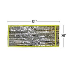 2 Pack Emergency Sleeping Bag Mylar Insulated Heat Light Weight 84×36 Inch