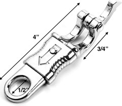 10 Pack Panic Snap, Quick Release Metal Snap for Paracord, Motorcycle Whip, Get