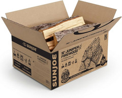 16″ Juniper Aromatic Firewood, Smokin’ Joe’S Natural Kiln Dried Fire Logs for Fi