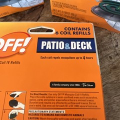 Lot of 3 ~OFF! Patio & Deck Mosquito Coil IV Country Fresh Scent 6 Coil Refills