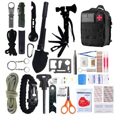 Camping Survival First Aid Kit Outdoor Hiking Tactical Survival Tool Set