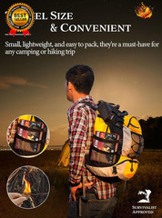 Fire Starter Squares 192 Natural & Odourless Firestarters Cubes for Campfire