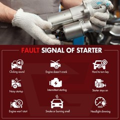 Gdsmotu Starter Replacement For Chevrolet For Tahoe 4.8L 2004-2008 For Cadillac