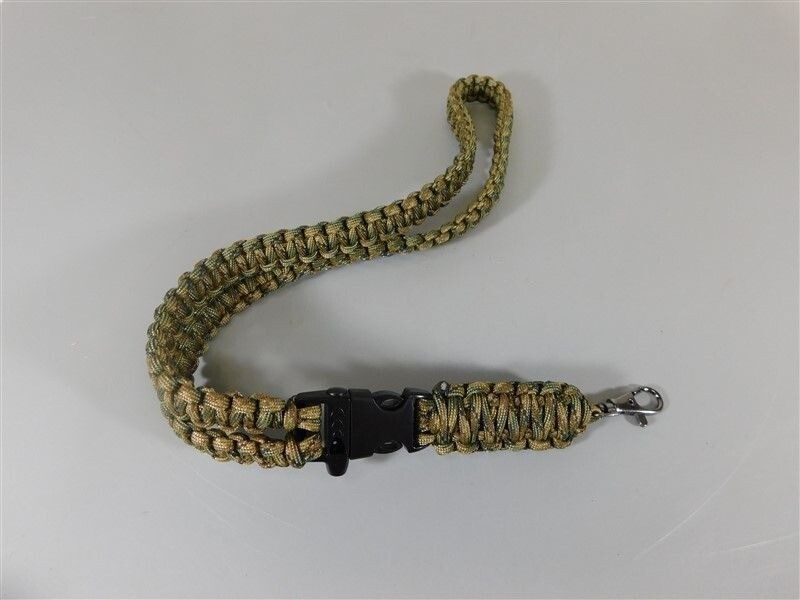 7/1309 Camo Paracord Lanyard with Breakaway Buckle Key Lanyard 18 inches