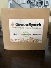 Green Spark eco-friendly fire starter 10lbs 8-10 minute burn time