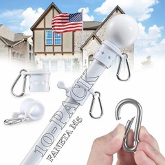 2 inch Flag Pole Clip M5 Spring Snap Hooks 304 Stainless Steel Carabiner Clip…