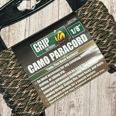 New GRIP OUTDOORS 1/5/8″ CAMO PARACORD 200 lbs Strength 50 ft.