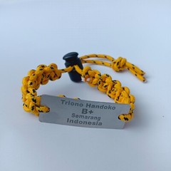 Personalized Customized Engraving Id Tag Name Tag Dog Tag Paracord Bracelet
