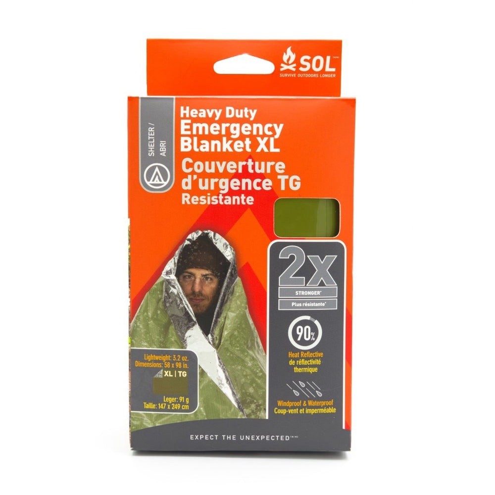 Survive Outdoors Longer Heavy Duty Emergency Blanket, 5 x 8 ft