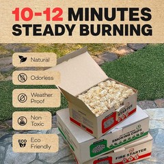 Large Fire Starters Kit 150 PCS Natural Fire Starter for Campfires Fireplace