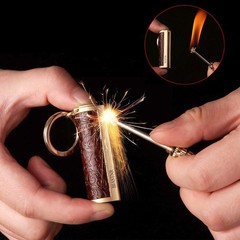 Permanent Match, Keychain Matchstick Fire Starter Immortal Lighter, Flint Match