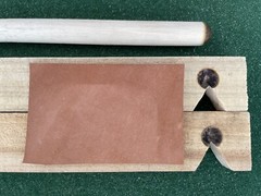 Bow Drill – Cedar Fire Board, Cottonwood Spindle, and Leather Coal Catcher