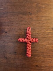 Handmade Cross 550 Paracord Key Chain/Hanger High Quality Made in USA