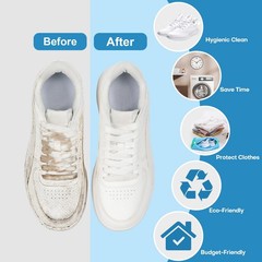 Shoe Washing Machine Bag: Laundry Bag for 15″L x 7″W x 7″H, Blue 2pcs