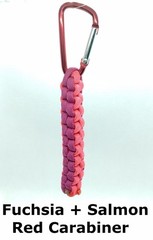 Paracord Keychain Fob – 550 Paracord w/ Carabiner Clip