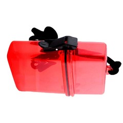 Red Translucent Plastic Waterproof Box for Outdoor Sports Storage and Protection