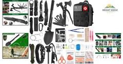 Multipurpose Survival Kit with 142 Pieces for Outdoor Adventures and Emergencies