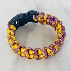 Paracord Parachute Cord Emergency Survival Fit Hiking Bracelet, Multi-Colored
