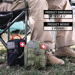 EVERLIT 250-Pc Survival First Aid Kit, IFAK Emergency Gear for Outdoor