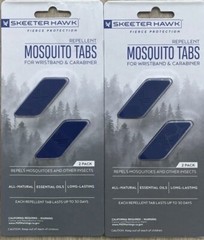 Skeeter Hawk Mosquito Replacement Tabs For Wristband And Carabiner | Pack Of 2