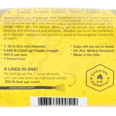 5.6mm BattleCord – Ultra Strong & Tough Rope – 2650lb Tensile Strength – USA …