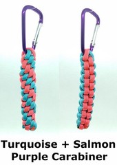 Paracord Keychain Fob – 550 Paracord w/ Carabiner Clip