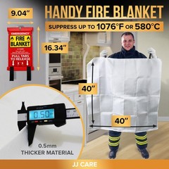 Jj Care Fire 10 Packs Fire For High Heat Resistant Fire Suppression Blankets