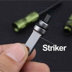 Flint Rod Camping Hiking Survival Metal Fire Starter Lighter FULL Magnesium Rod