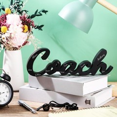 Maitys 6 Pcs 2026 Coach Gifts Football Coach Wood Sign, Thank You Stainless S…