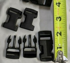 20 Side Release Buckles 3/4″ inch Straight Small Heavy Duty