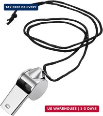 100 Pcs Stainless Steel Whistle Sports Training Cheerleader Team and Coaches Use