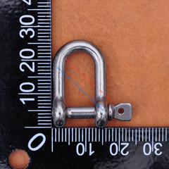 5X Solid 304 Stainless Steel U Style Shackle Buckle Clasp For Paracord Bracelet