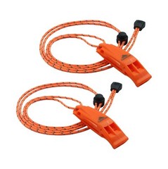 Emergency Whistles with Lanyard Safety Whistle Survival Shrill Loud Blast for…