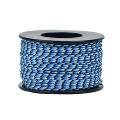Micro Sport Cord 1.18mm X 125 Ft Small Spool Lightweight Braided Cord Blue Snake