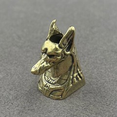 Retro Brass Egyptian God of Death beads keychain DIY accessories paracord beads