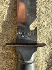 VINTAGE SURVIVAL KNIFE 420 STAINLESS STEEL – TAIWAN