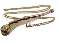 Nautical Brass |Copper Boatswain Whistle | Boson Call | Boson Pipe – Marine Item